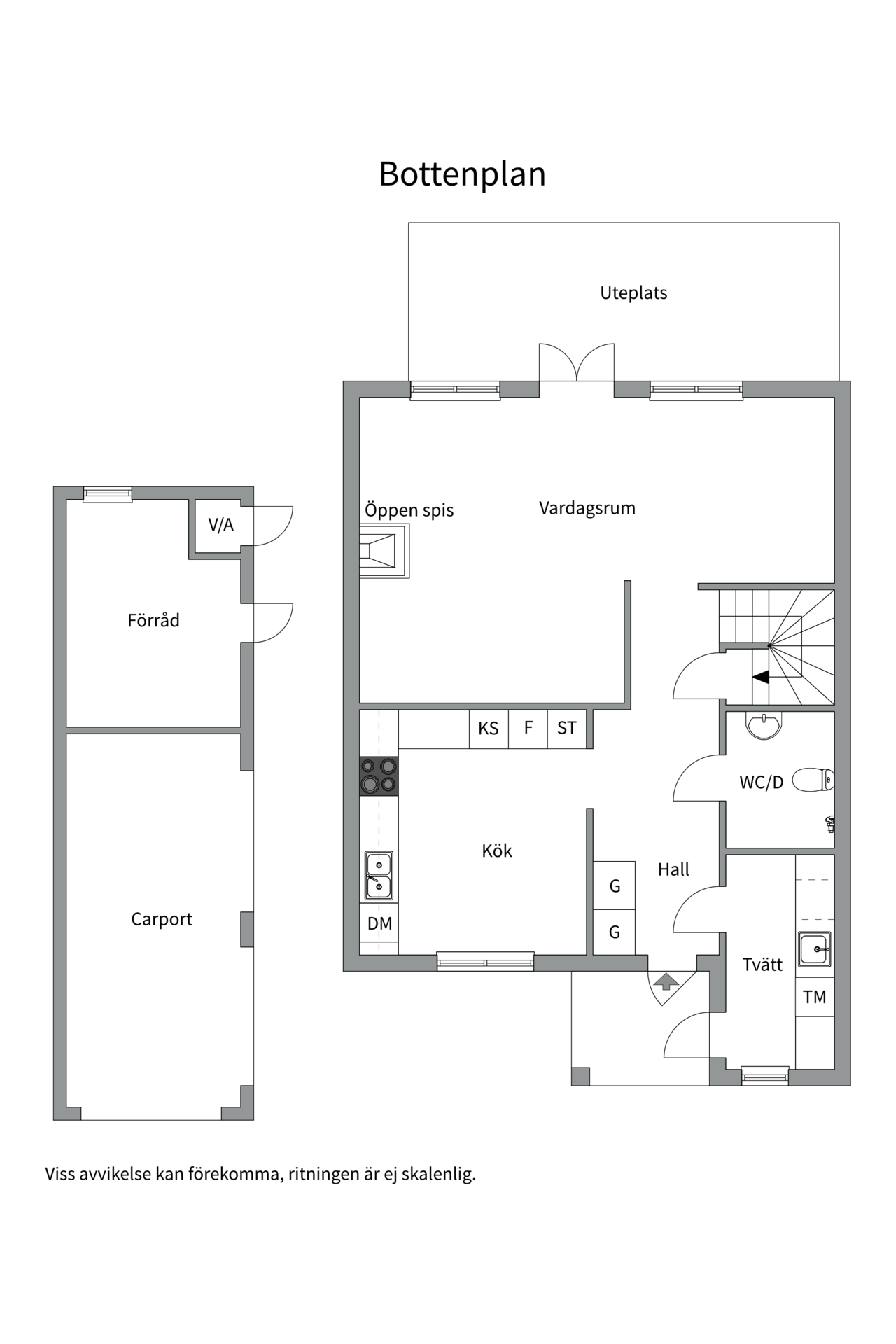 Bostadsbild från Svankärrsvägen 8A, Såld i Sunnersta, Uppsala