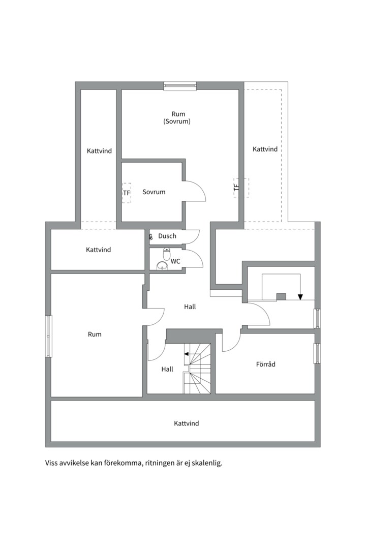 Planlösning från Gråbergsvägen 15A, Såld i Eriksberg, Uppsala