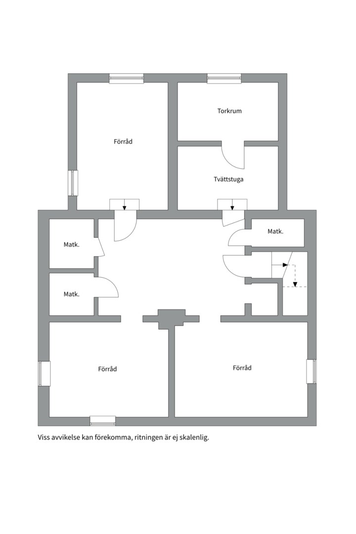 Planlösning från Gråbergsvägen 15A, Såld i Eriksberg, Uppsala