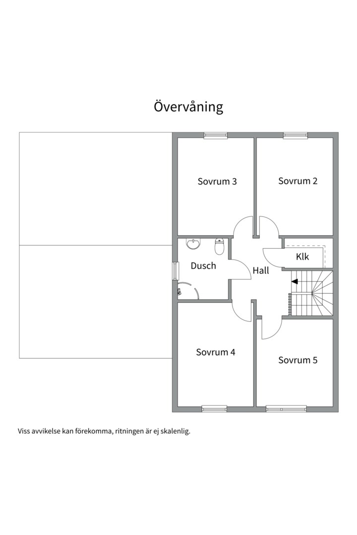 Planlösning från Vintergatsvägen 29, Såld i Storvreta, Uppsala