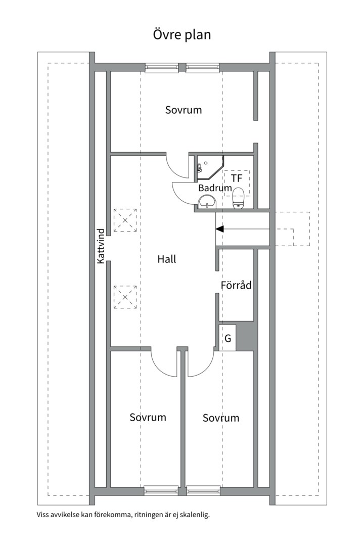Planlösning från Bertilsvägen 19A, Såld i Berthåga, Uppsala