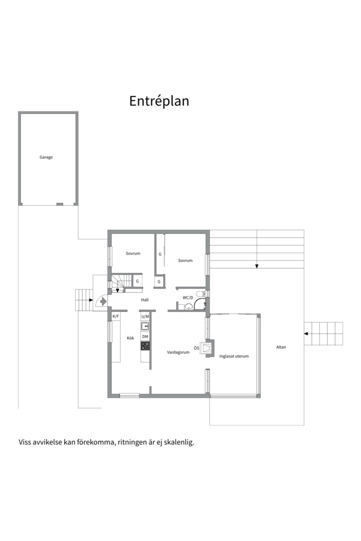 Planlösning från Nyckelaxet 8, Såld i Bergsbrunna, Uppsala