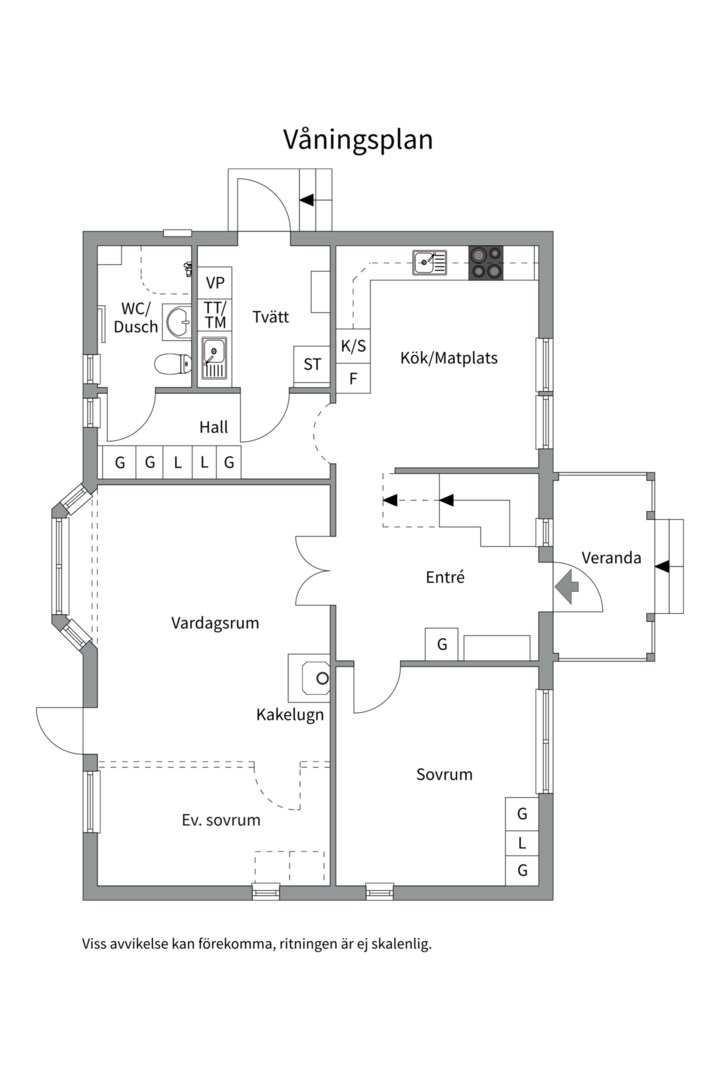 Planlösning från Odlingsvägen 2A, Såld i Gottsunda-gipen/Södra Gottsunda, Uppsala