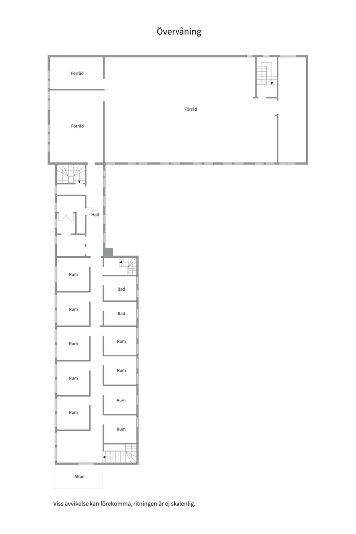 Planlösning från Östa byväg 45, Kommande i Heby, Heby