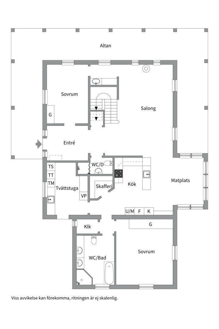 Planlösning från Kil 111, Såld i Vänge, Uppsala