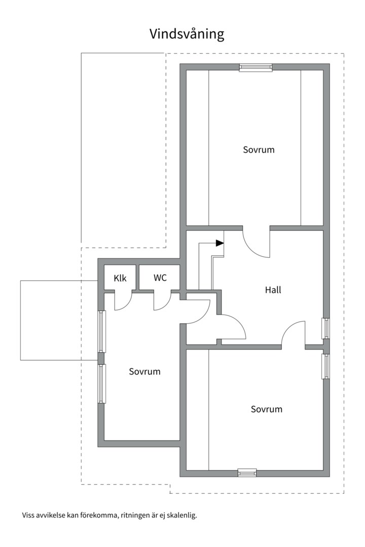 Planlösning från Balders väg 5A, Såld i Gamla Uppsala, Uppsala