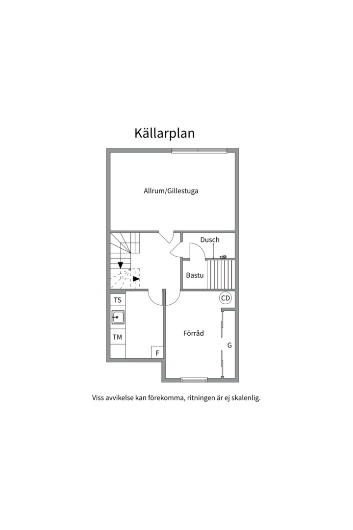 Planlösning från Eriksgatan 28A, Såld i Luthagen, Uppsala