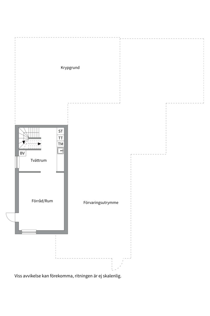 Planlösning från Lärarvägen 25, Såld i Vänge, Uppsala