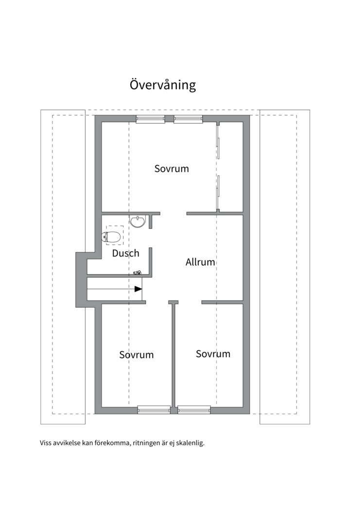 Planlösning från Skymningsvägen 14, Till salu i Storvreta, Uppsala