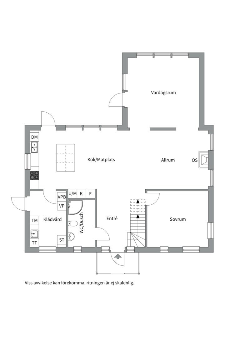 Planlösning från Rippebo 5, Såld i Björklinge, Uppsala