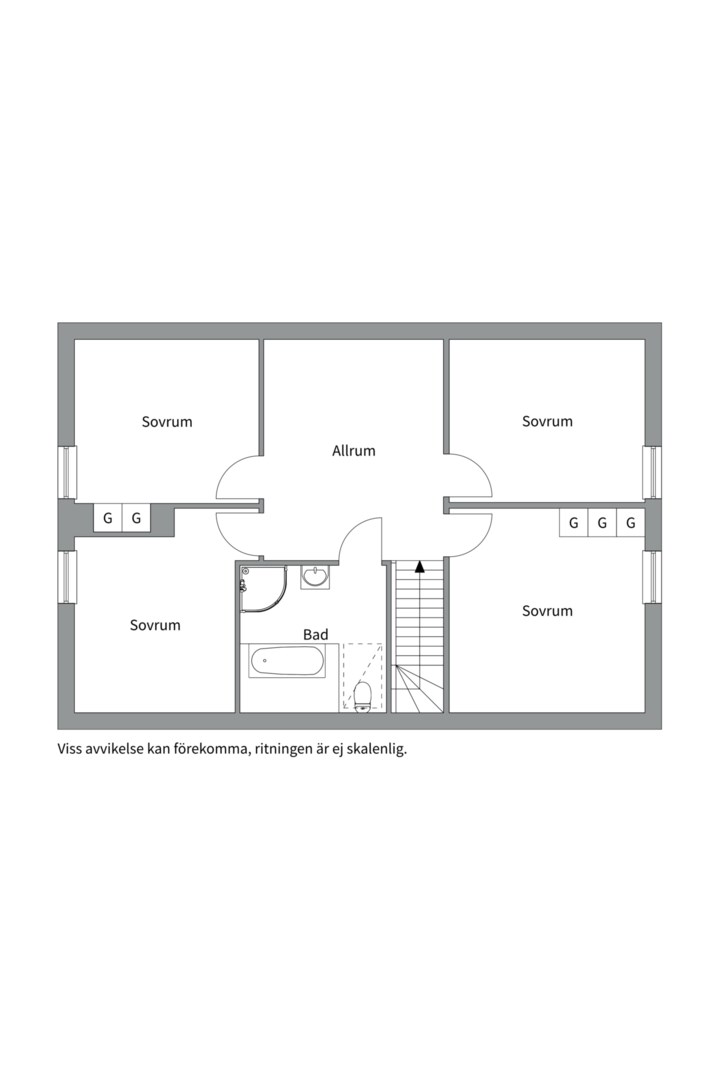 Planlösning från Rippebo 5, Såld i Björklinge, Uppsala