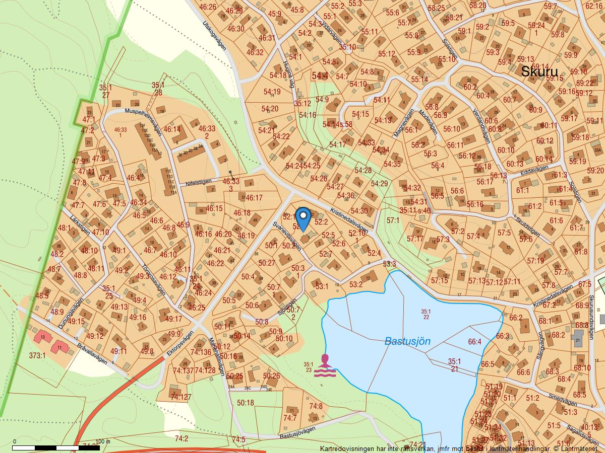 Bostadsbild från Svanevitsvägen 1, Såld i Skuru, Nacka