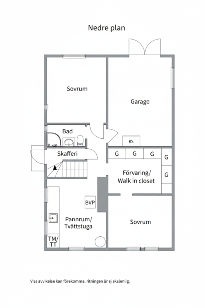 Planlösning från Gustavsviksvägen 72, Till salu i Gustavsvik, Nacka
