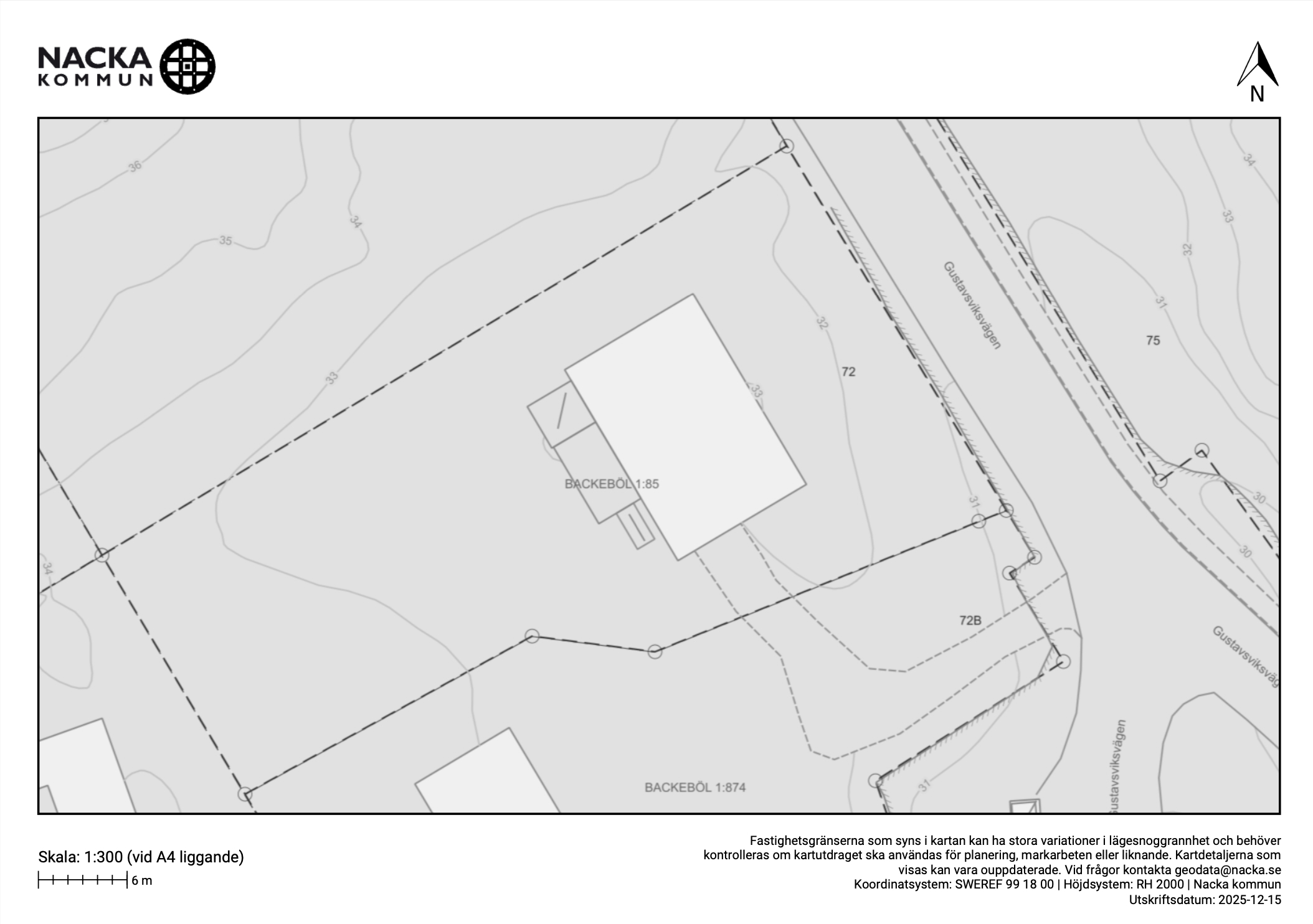 Bostadsbild från Gustavsviksvägen 72, Till salu i Gustavsvik, Nacka