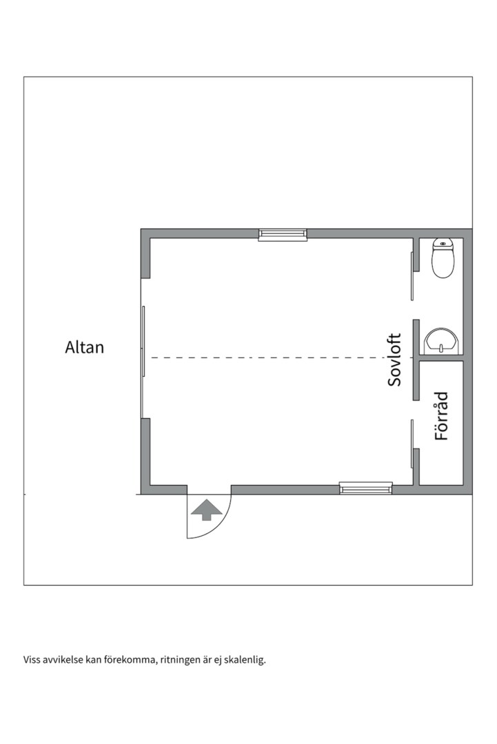 Planlösning från Kornettvägen 3, Såld i Boo Gård, Nacka