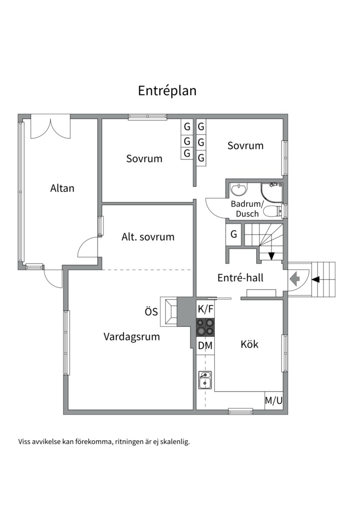 Planlösning från Spanargatan 7, Såld i Bärby Hage, Uppsala