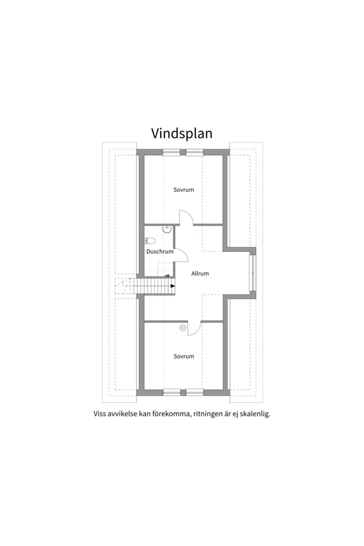 Planlösning från Åloppe 427, Kommande i Bälinge, Uppsala