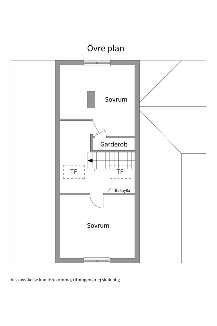Planlösning från Hugins väg 4, Såld i Skuru, Nacka