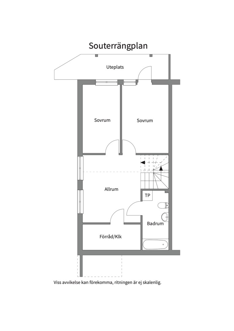 Planlösning från Norrholmsvägen 72, Såld i Östra Orminge, Nacka