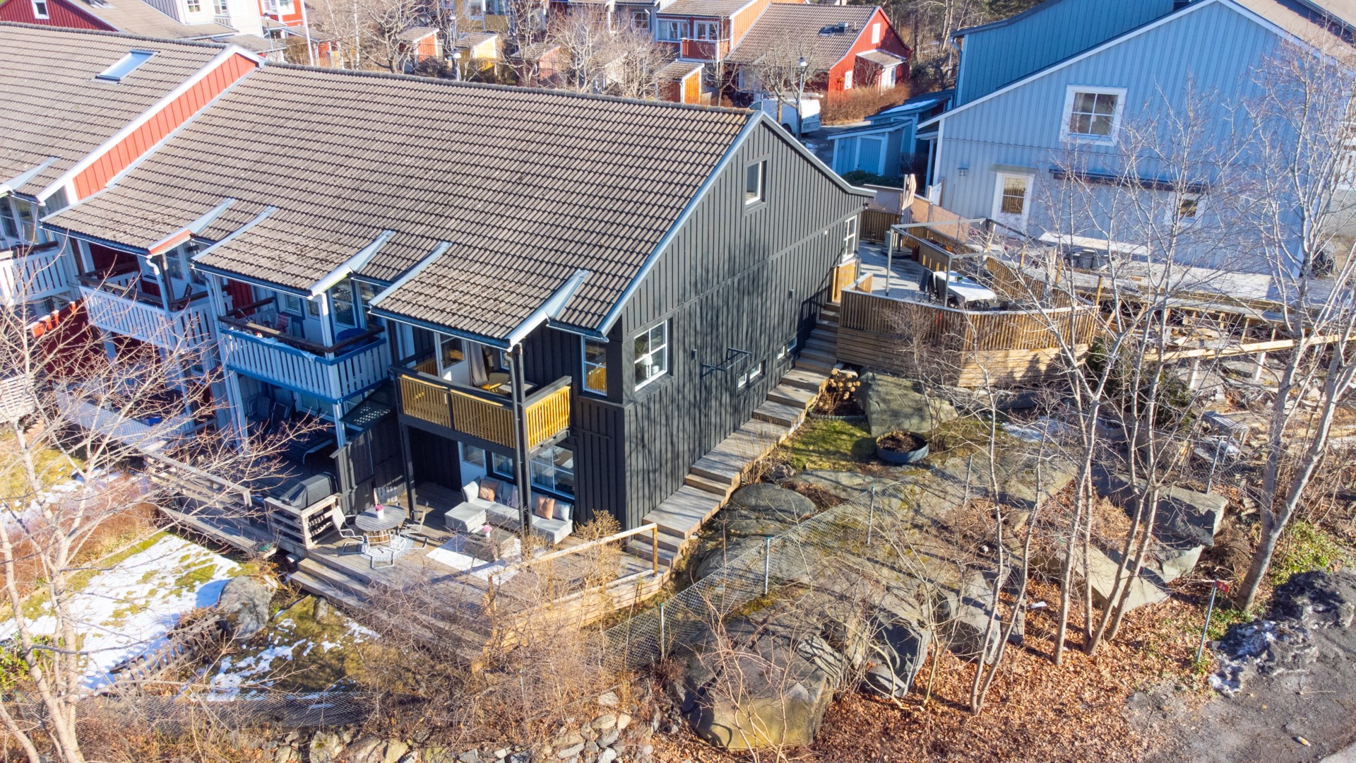 Bostadsbild från Norrholmsvägen 72, Såld i Östra Orminge, Nacka