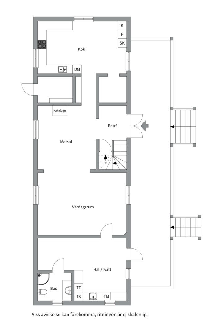 Planlösning från Malmvågsvägen 39, Såld i Vattholma, Uppsala