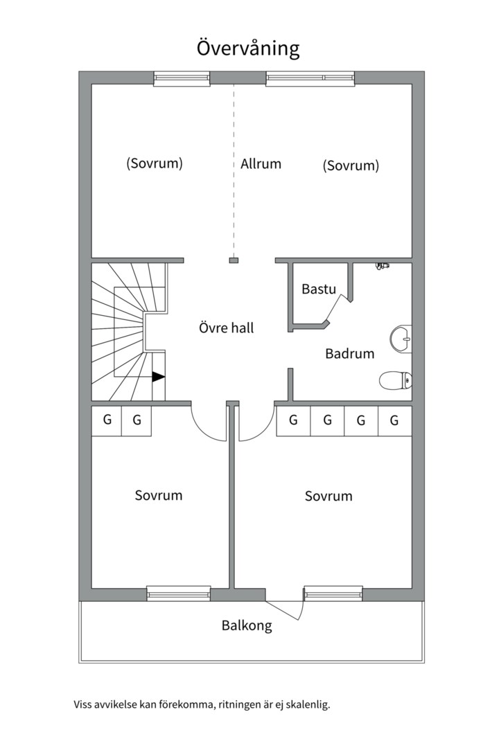 Planlösning från Seminariegatan 4C, Såld i Luthagen, Uppsala