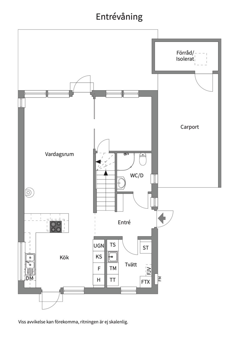Planlösning från Tollare parkgränd 4, Såld i Tollare, Nacka