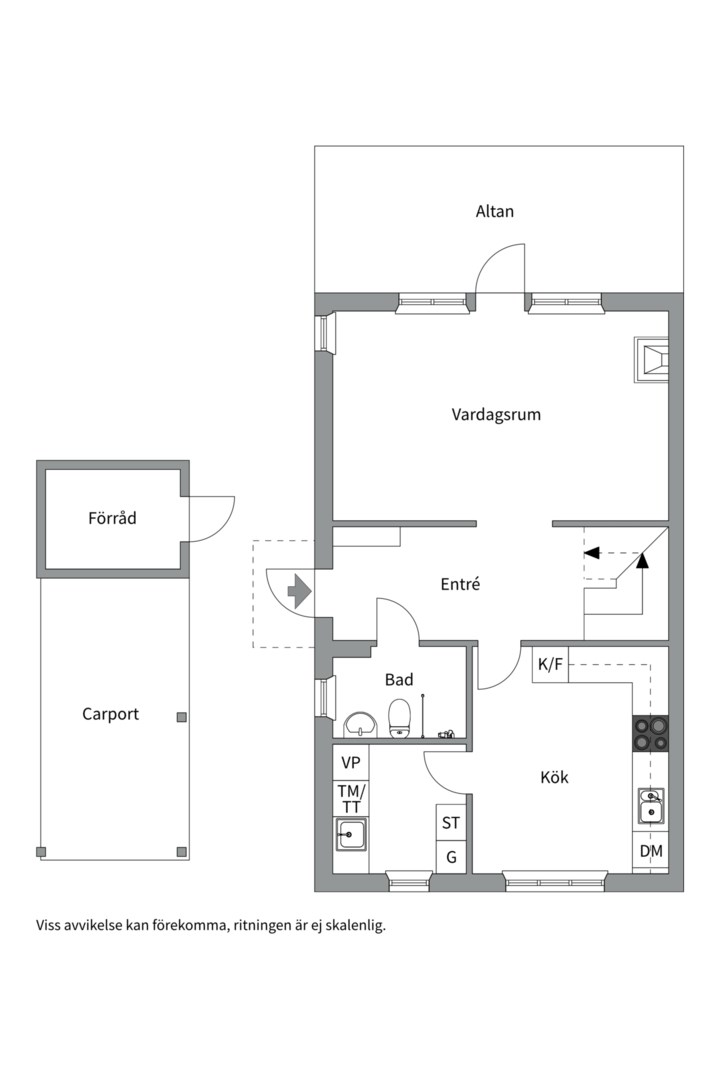 Planlösning från Nötskrikevägen 44, Såld i Ösbydalen, Värmdö