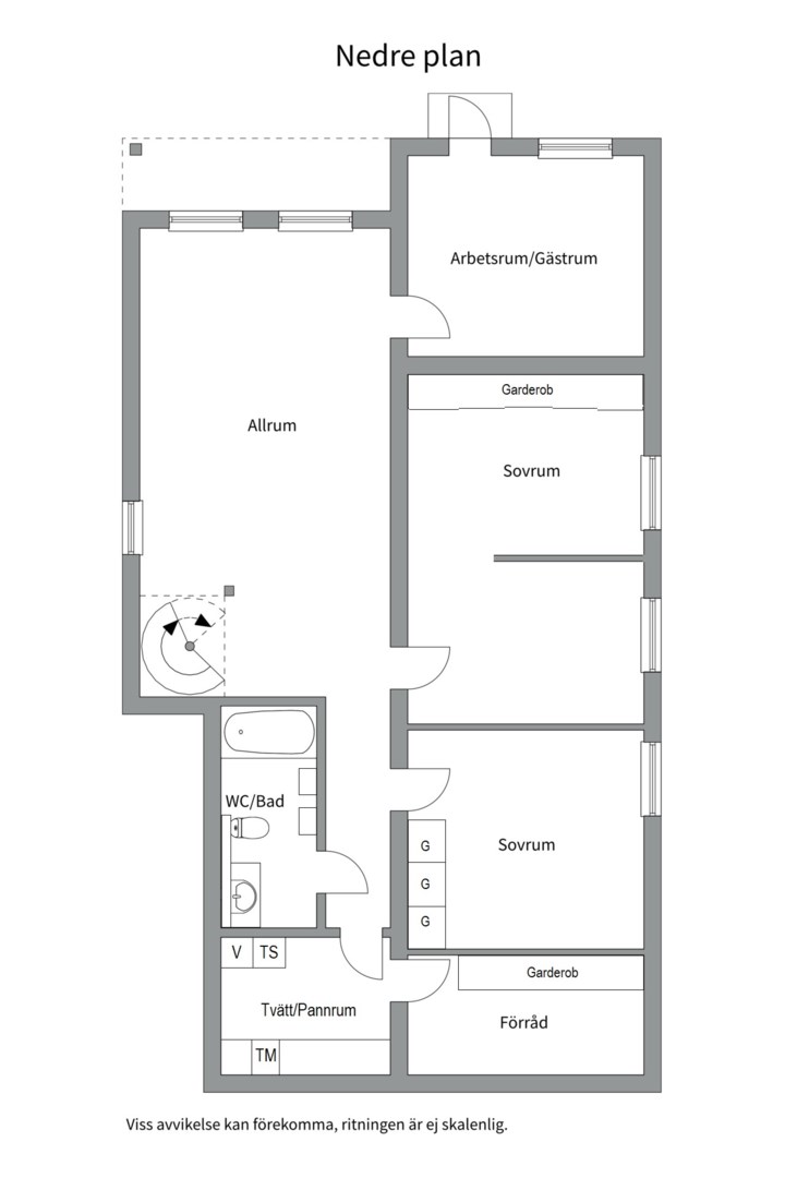 Planlösning från Orrstigen 2, Såld i Sunnersta, Uppsala