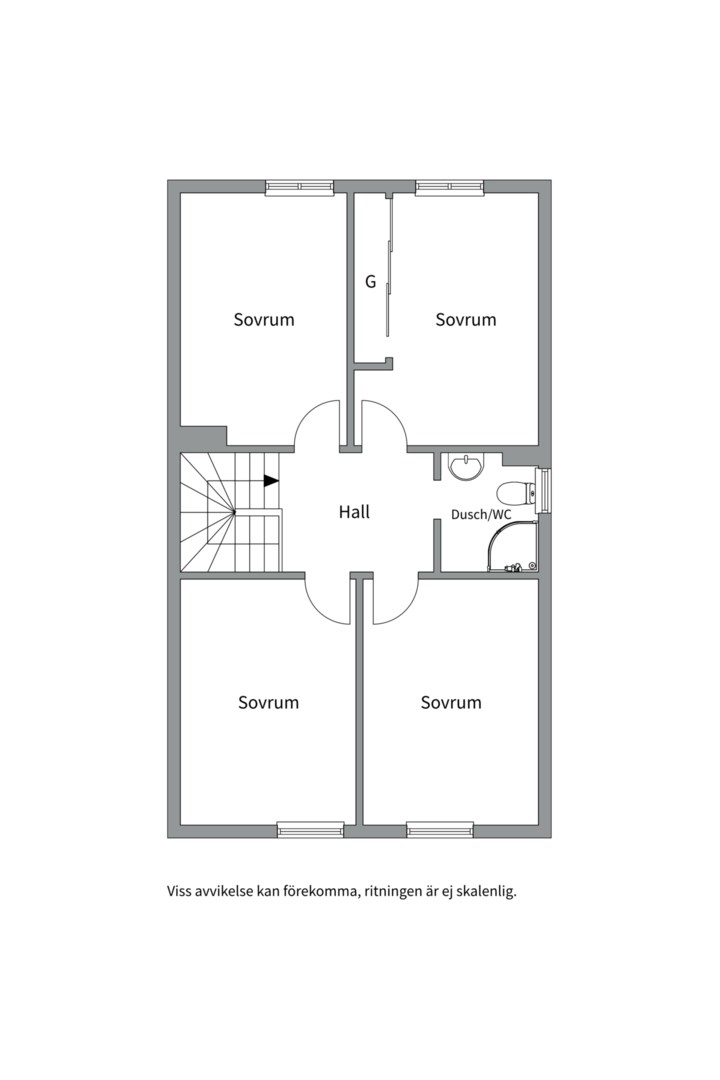 Planlösning från Entitevägen 1, Såld i Ösbydalen, Värmdö