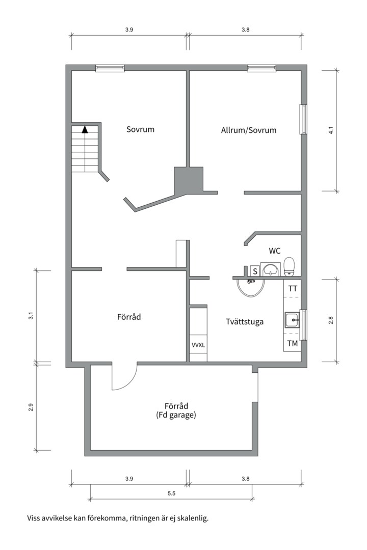 Planlösning från Stiernhielmsgatan 10, Såld i Främre Svartbäcken, Uppsala