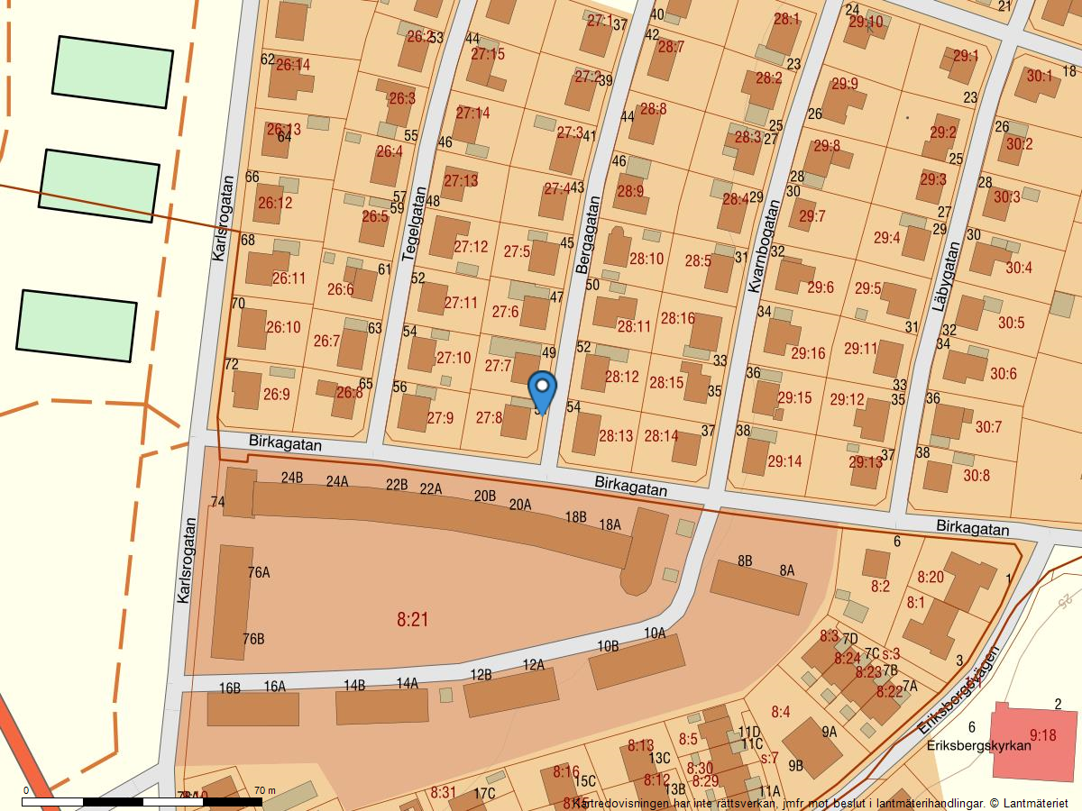 Bostadsbild från Bergagatan 51, Såld i Kungsgärdet, Uppsala