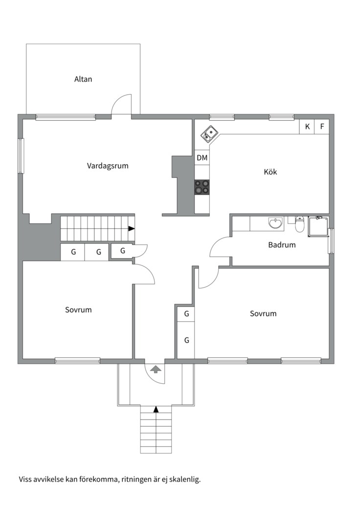 Bostadsbild från Bergagatan 51, Såld i Kungsgärdet, Uppsala