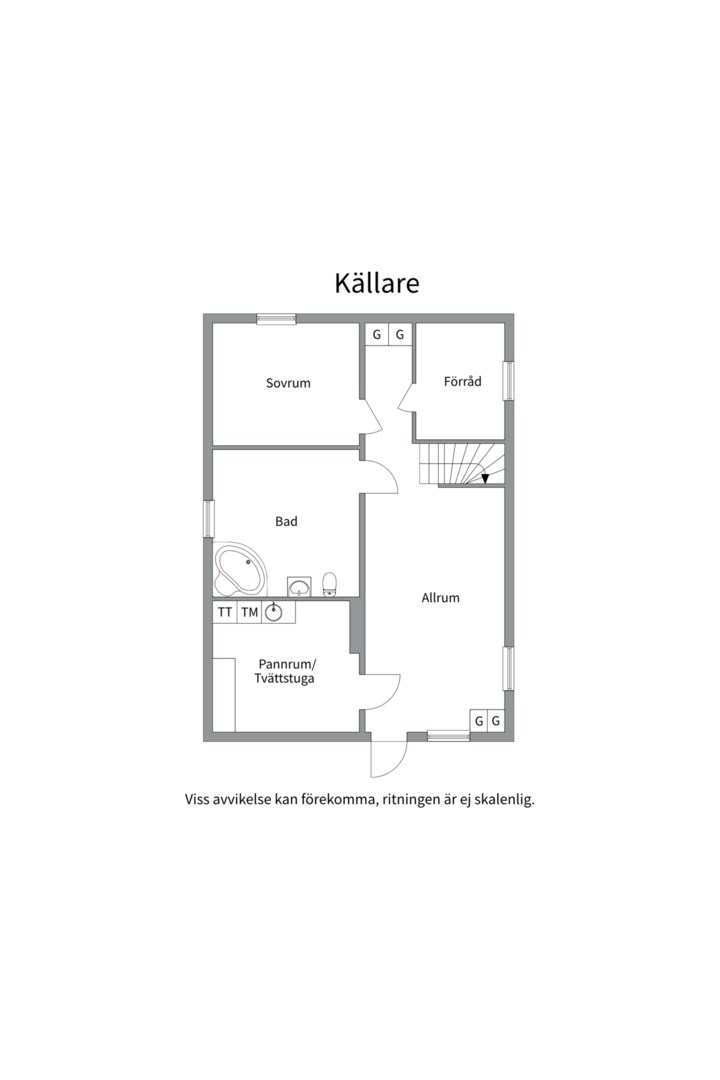 Planlösning från Smedsbylegatan 27, Såld i Fålhagen, Uppsala