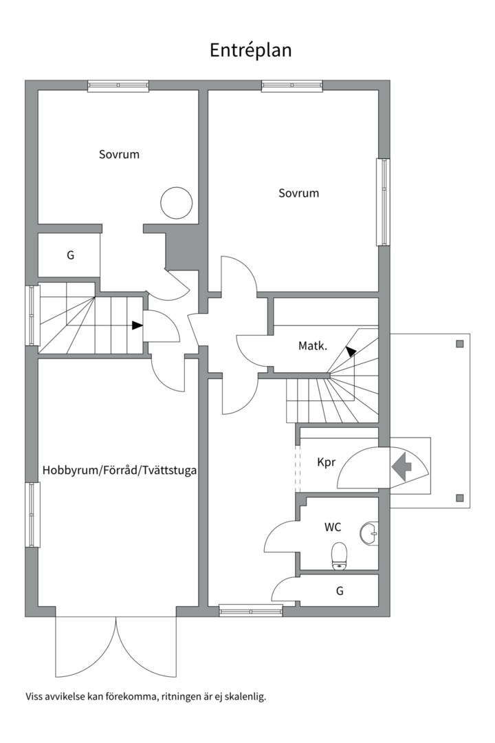 Planlösning från Barnhemsvägen 4, Såld i Skuru, Nacka