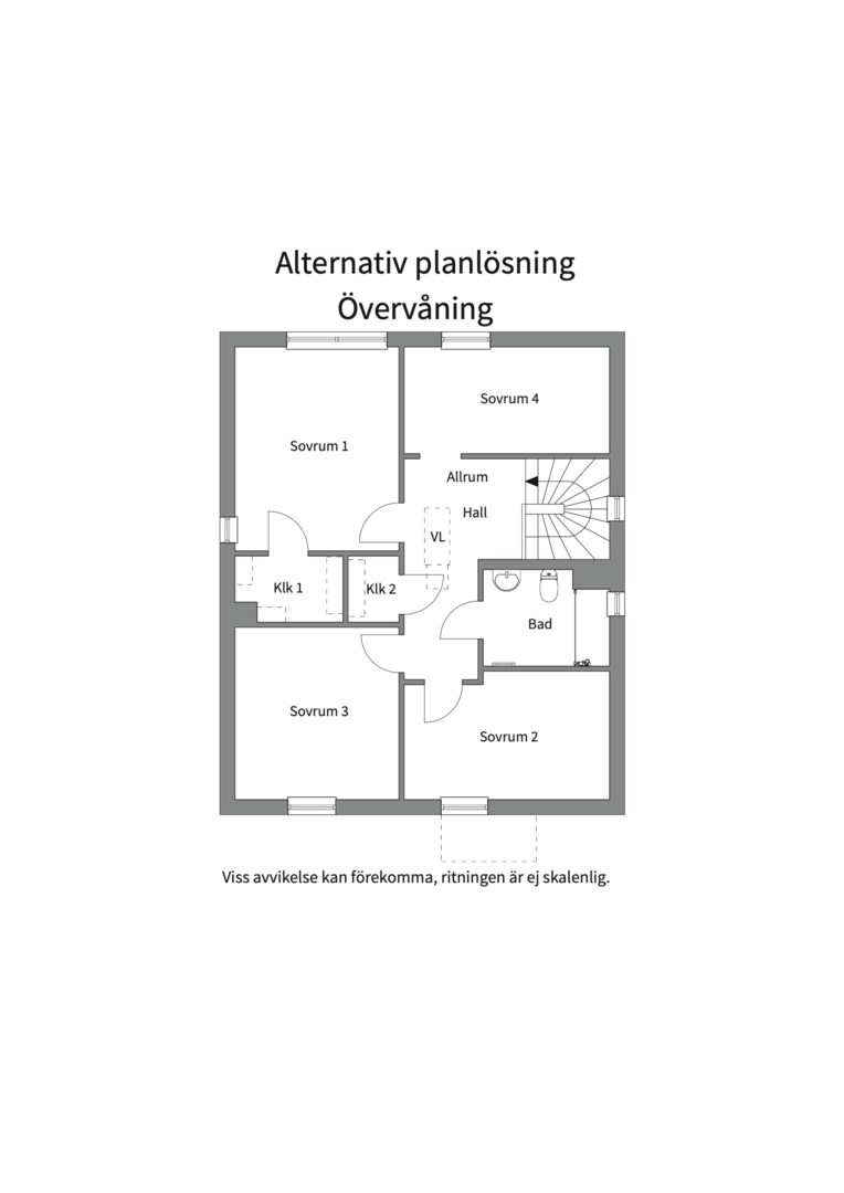 Planlösning från Godtemplarvägen 39, Såld i Tollare, Nacka
