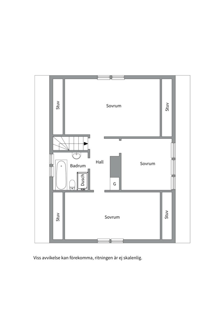 Planlösning från Sergelvägen 40, Såld i Hasseludden, Nacka