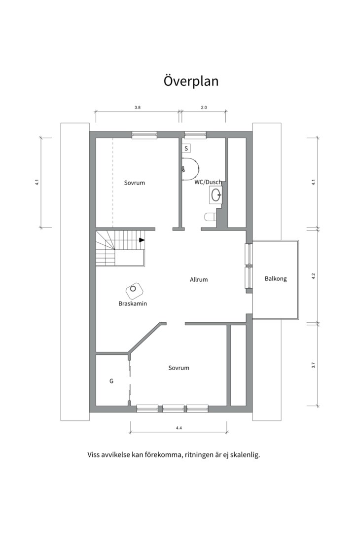 Planlösning från Malmkörarvägen 134, Såld i Vattholma, Uppsala