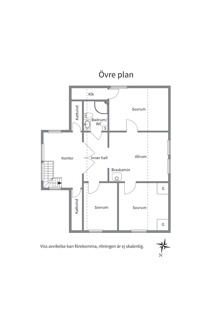 Planlösning från Fjuckby Oppgården 243, Såld i Ärentuna, Uppsala