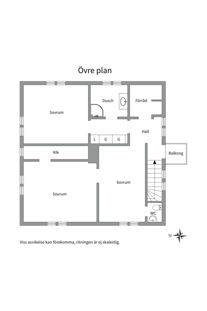 Planlösning från Fylkingsvägen 1, Såld i Gamla Uppsala, Uppsala