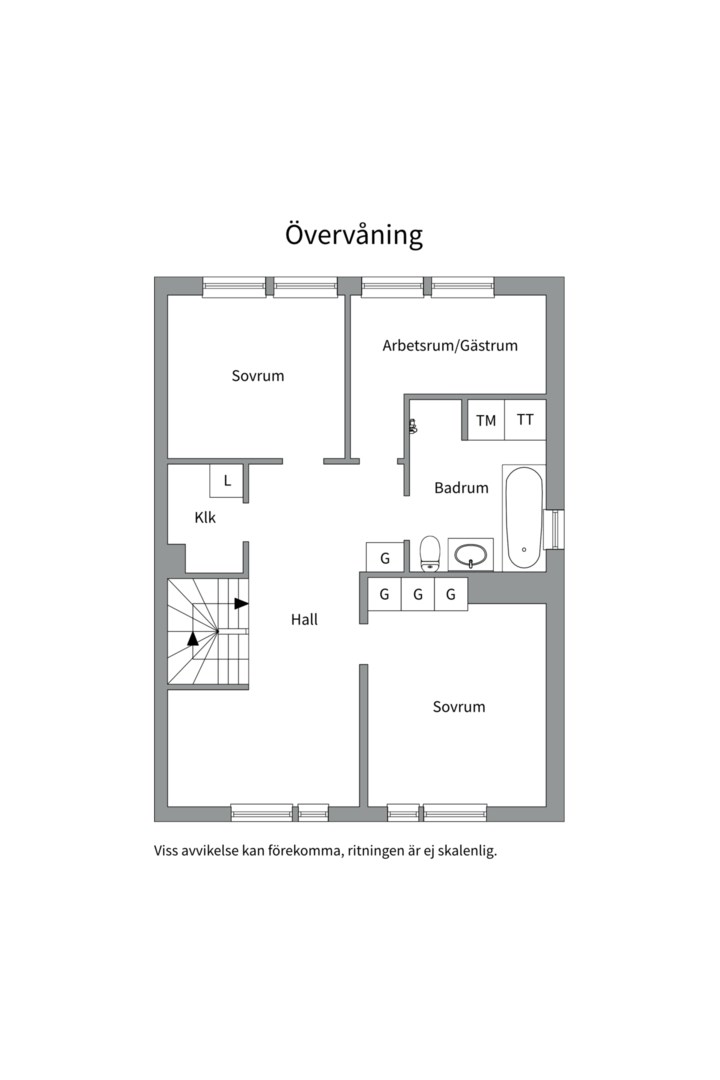 Planlösning från Börjegatan 17B, Såld i Luthagen, Uppsala