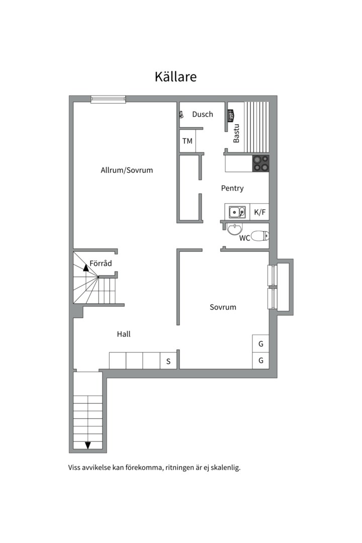 Planlösning från Börjegatan 17B, Såld i Luthagen, Uppsala
