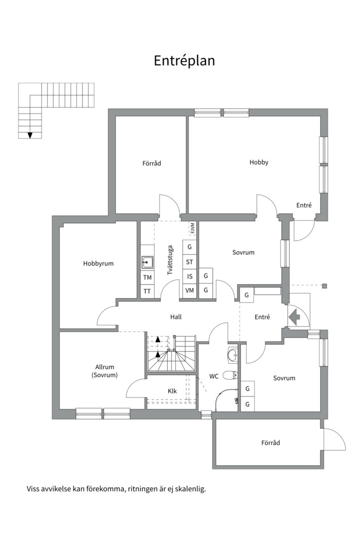 Planlösning från Smådoppingvägen 4, Såld i Tollare, Nacka