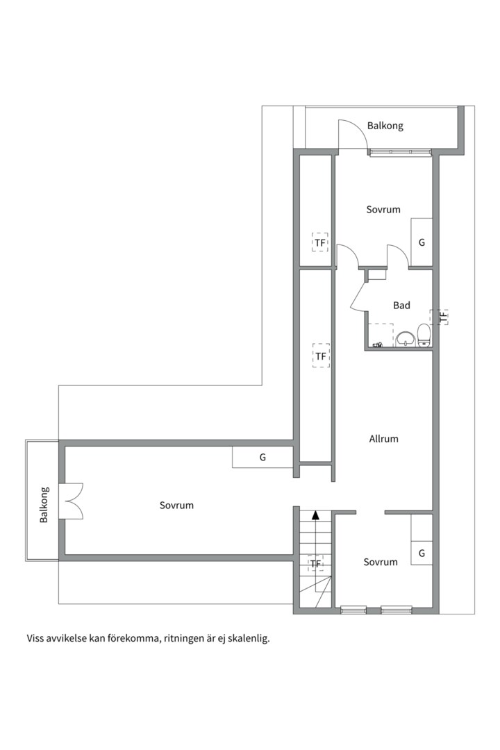 Planlösning från Dunungavägen 15, Såld i Skuru, Nacka