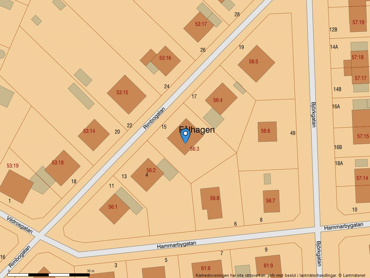 Bostadsbild från Rimbogatan 15, Såld i Fålhagen, Uppsala