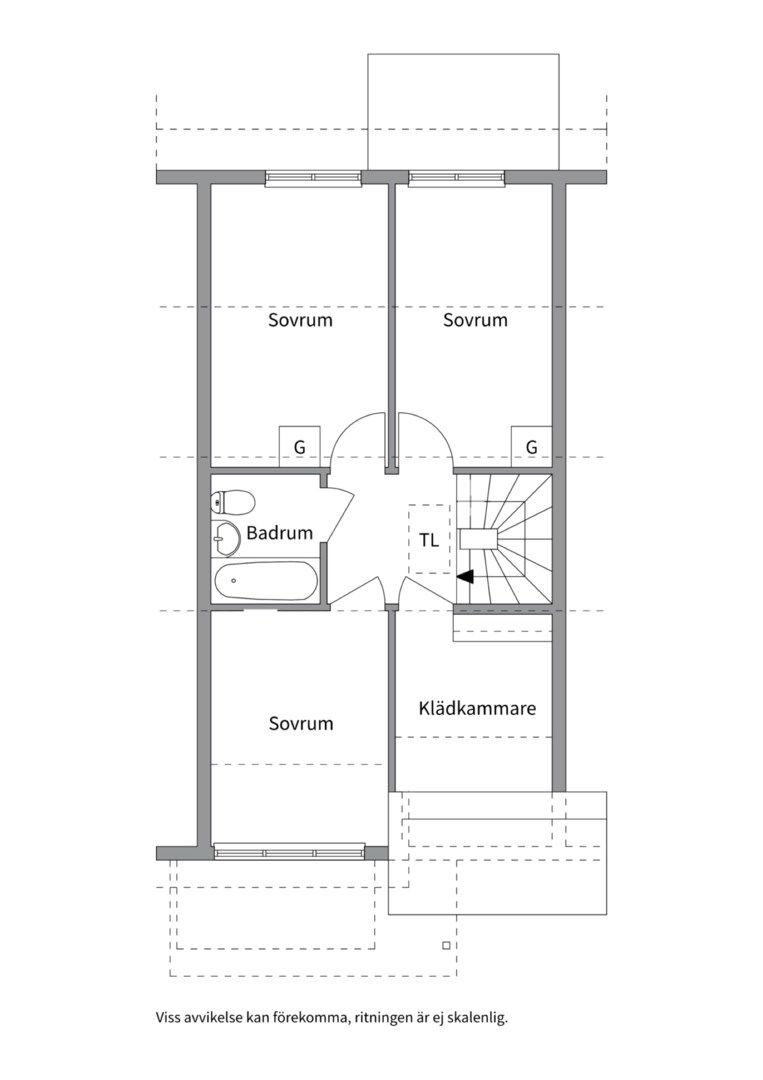 Planlösning från Norrholmsvägen 41, Såld i Östra Orminge, Nacka