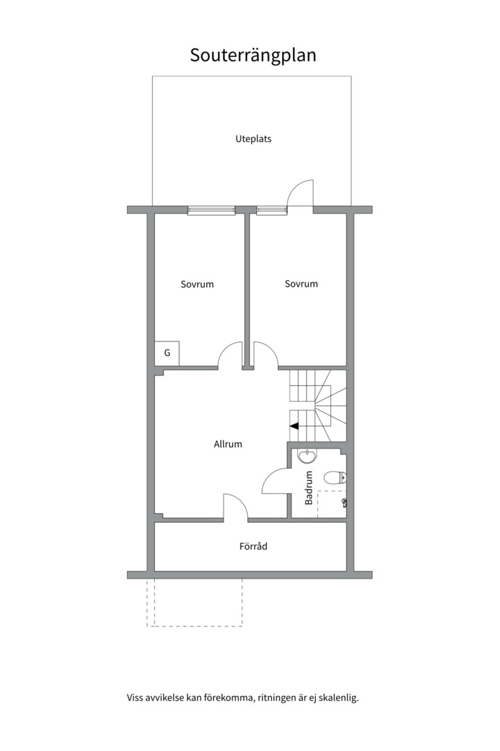 Planlösning från Norrholmsvägen 41, Såld i Östra Orminge, Nacka
