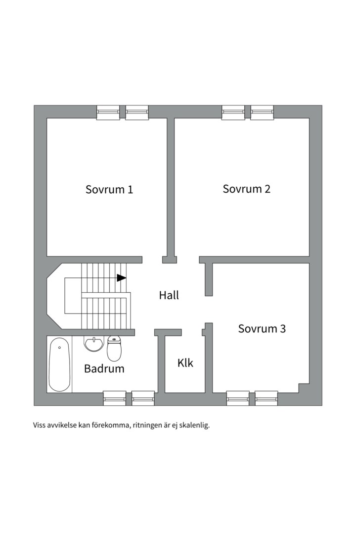 Planlösning från Villa, Såld i Ösbydalen, Värmdö