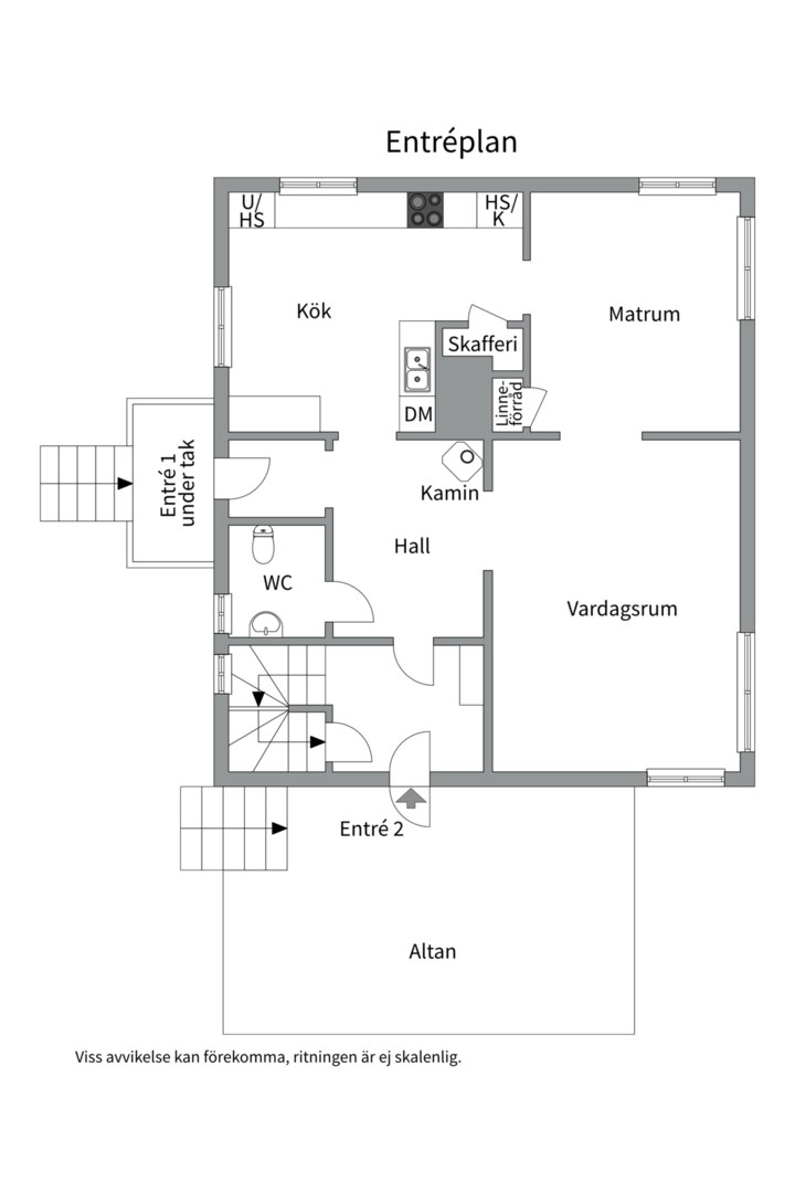 Planlösning från Verdandivägen 4, Såld i Morgongåva, Heby