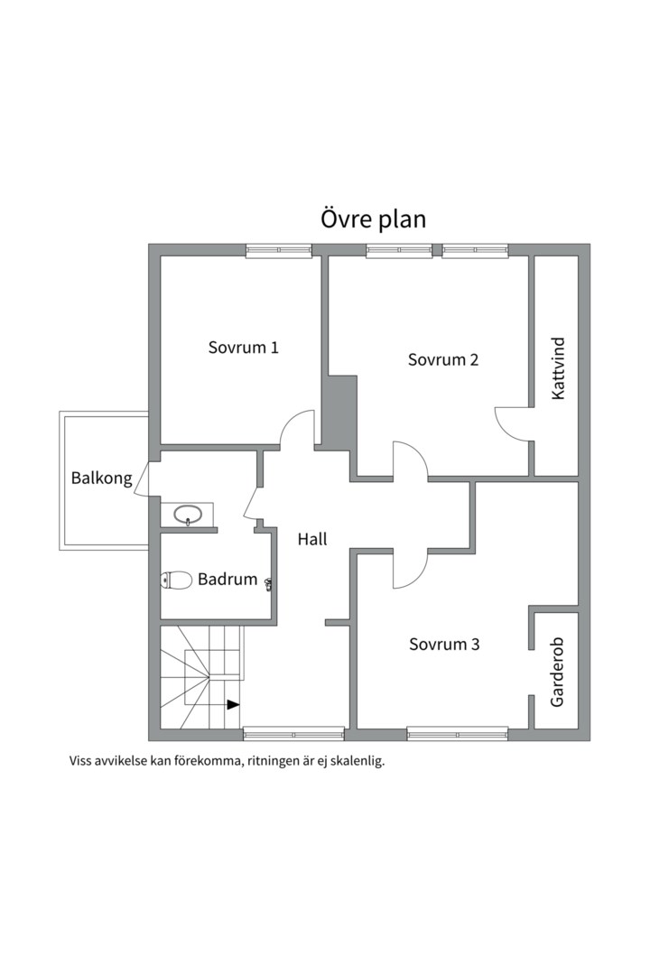 Planlösning från Verdandivägen 4, Såld i Morgongåva, Heby